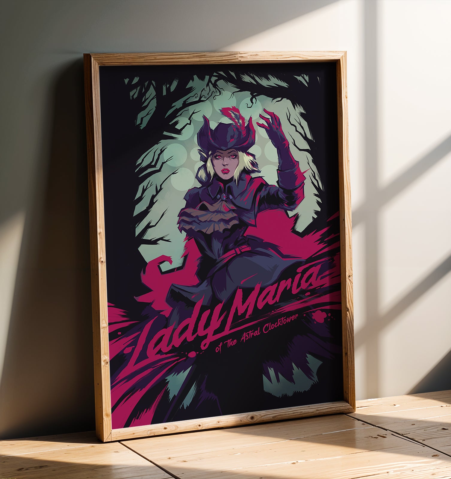 Lady Maria Astral Clocktower Video Game Art Print Soulsborne