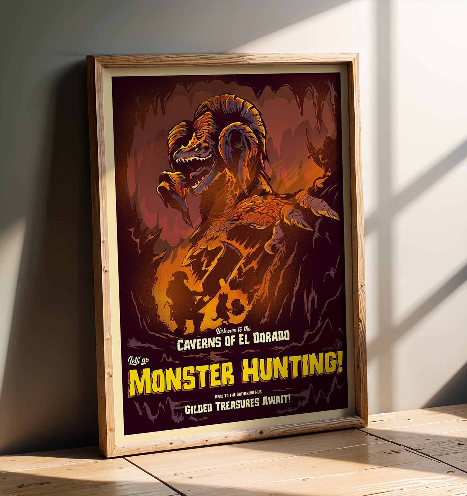 CAVERNS of EL DORADO Art Print- Posters Designed & Printed In