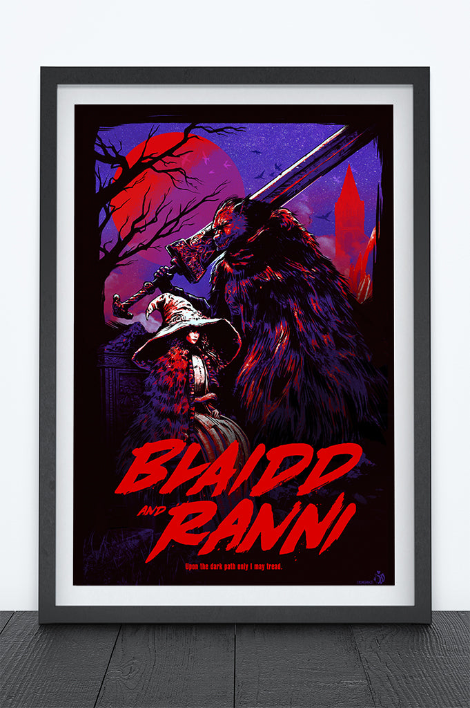 Blaidd and Ranni Elden Ring Video Game Art Poster – Crowsmack