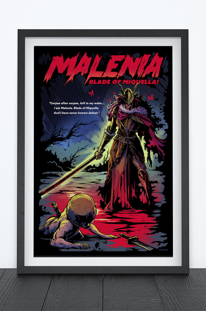 Malenia Blade of Miquella Elden Ring Video Game Art Poster – Crowsmack