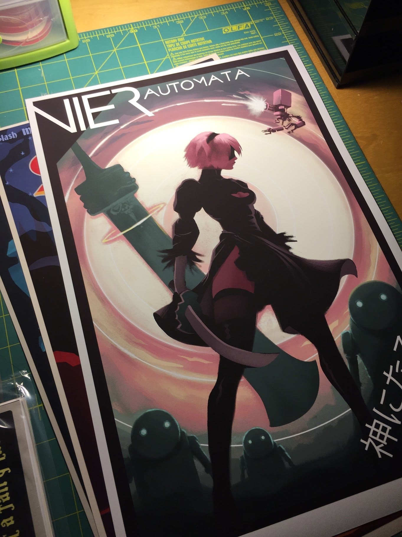 Nier Automata Poster Anime Gaming Wall Art Print, Gamer Decor