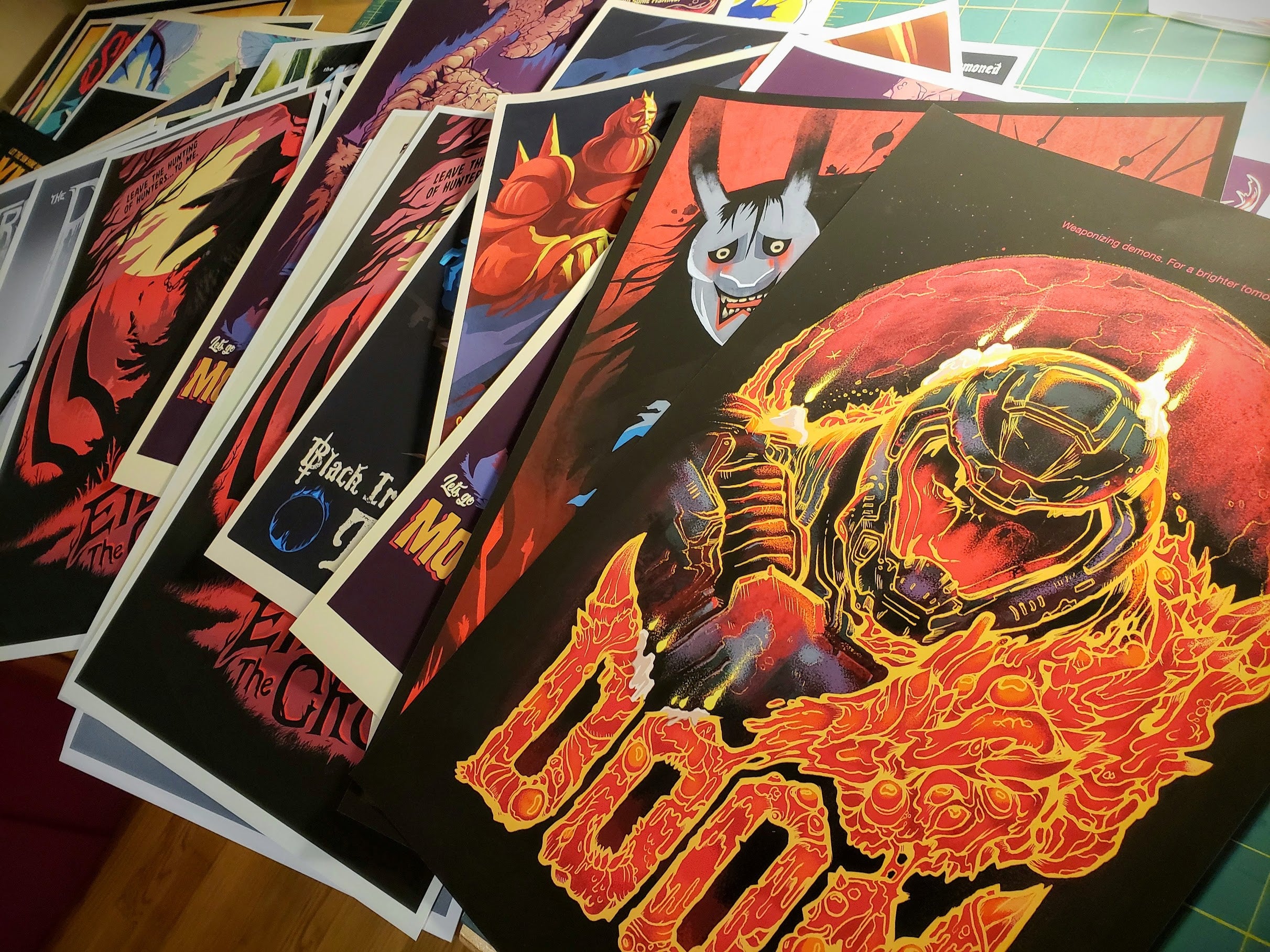 アートポスター ティム・ウォーカー エキシビジョンポスター ETERNAL HELLBLAZE Art Print- Posters Designed & Printed In-House