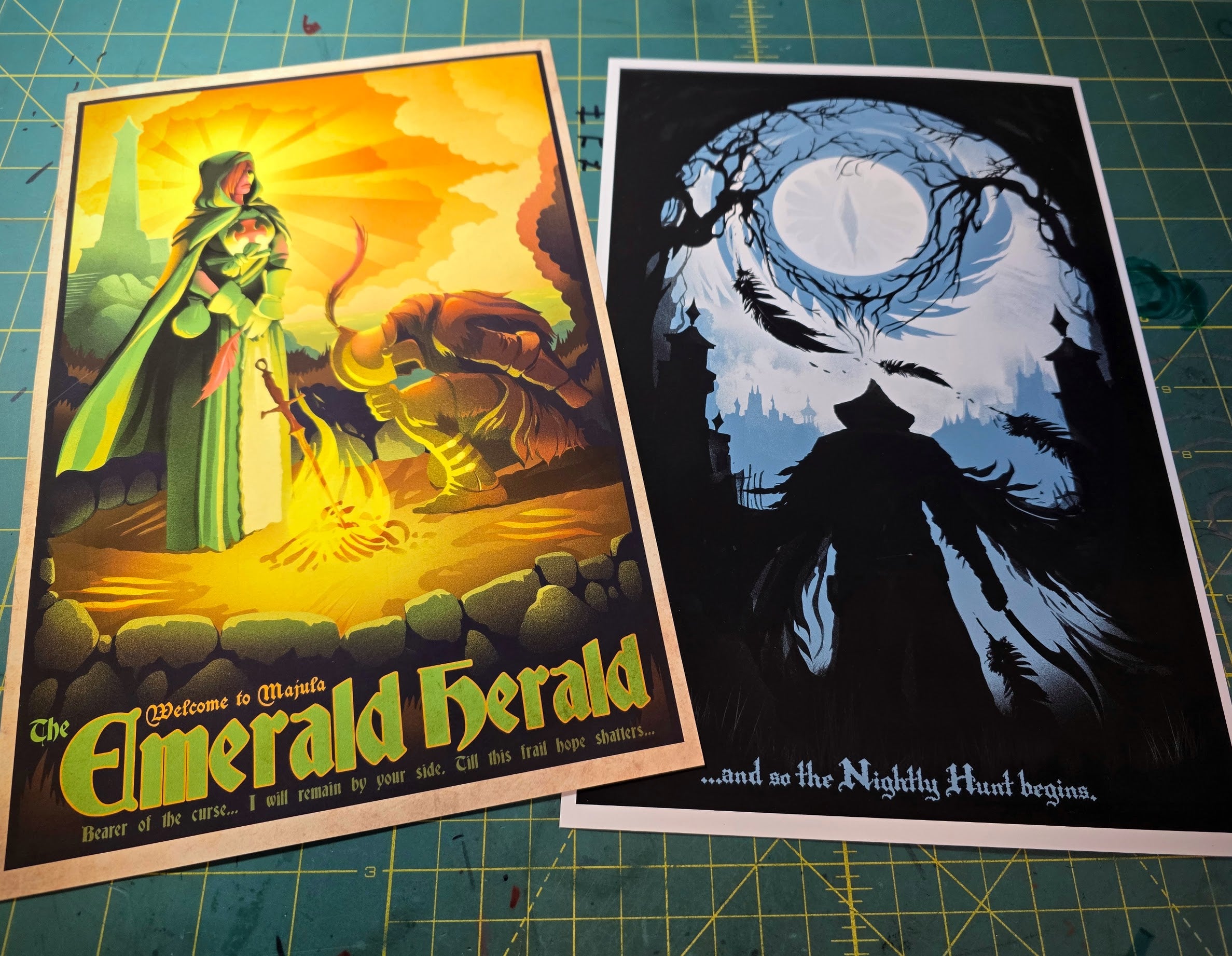 EMERALD HERALD Art Print- Posters Designed & Printed In-House