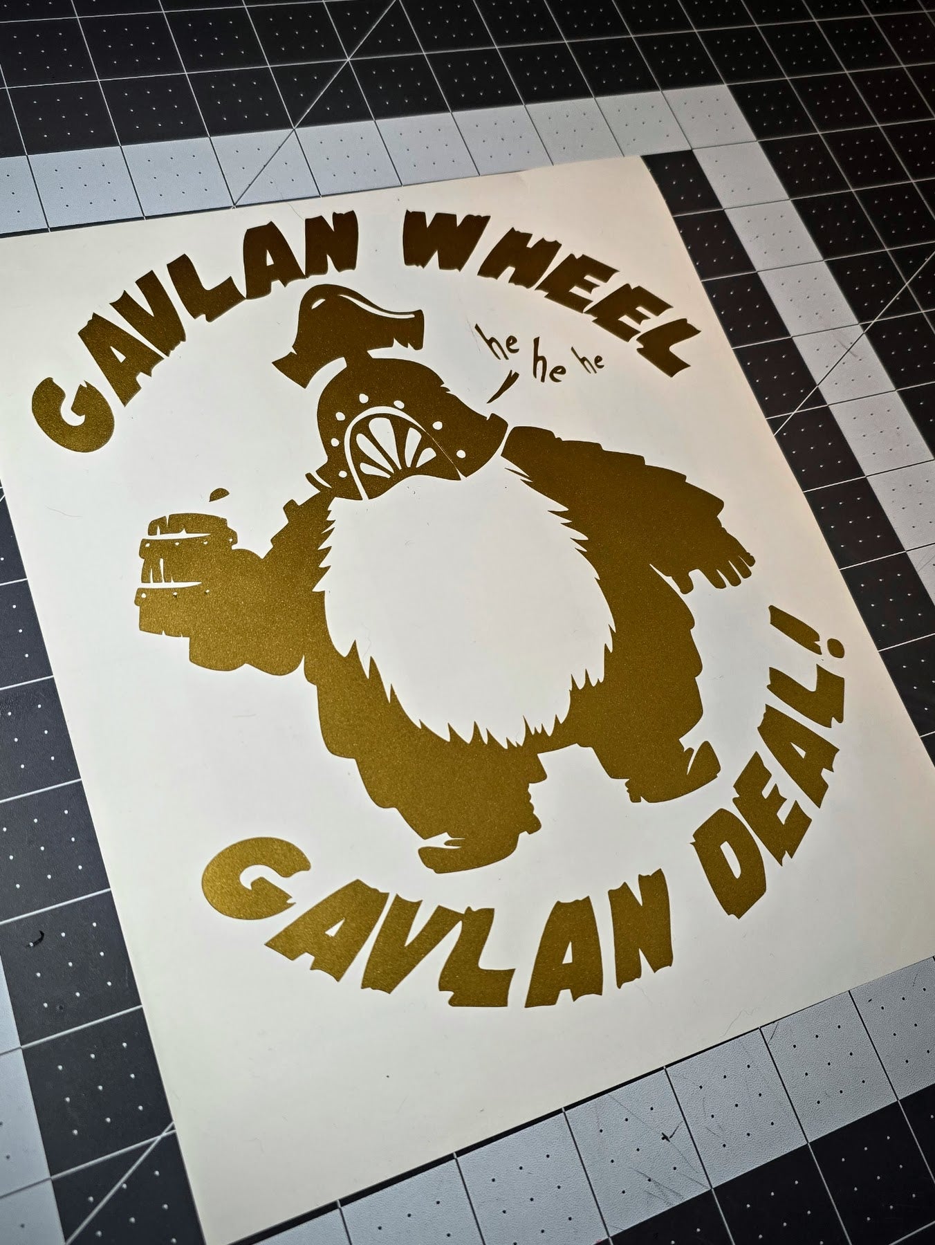 Gavlan Wheel Vinyl Decal Sticker | Souls Gamer Gift