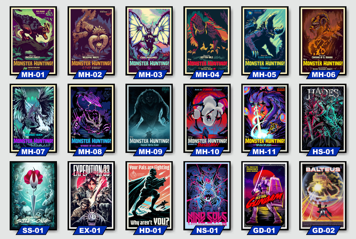 24x36" POSTER COMBO SET ~ Select 3-6 Prints & Get a Bundle Discount