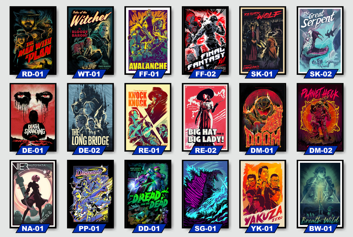 8x12" POSTER COMBO SET ~ Select 3-10 Prints & Get a Bundle Discount