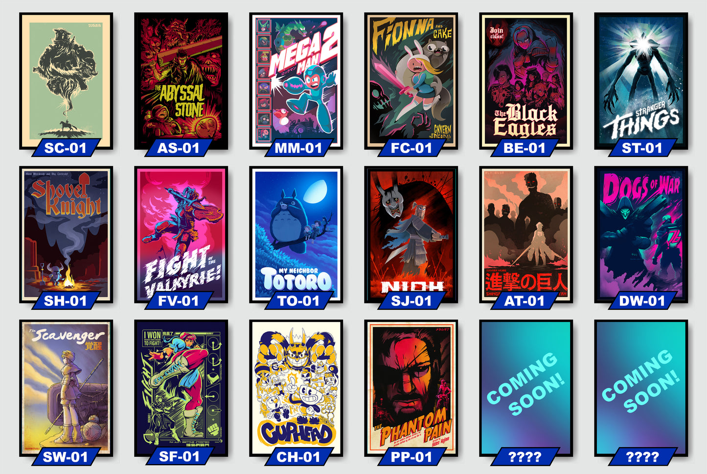 12x18" POSTER COMBO SET ~ Select 3-10 Prints & Get a Bundle Discount